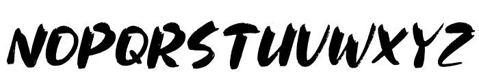 Bushcraft Italic Font UPPERCASE