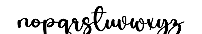 Bushed Font LOWERCASE