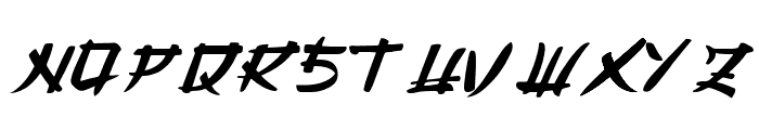 Bushido-Regular Font UPPERCASE