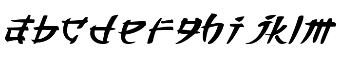 Bushido-Regular Font LOWERCASE