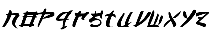 Bushido-Regular Font LOWERCASE