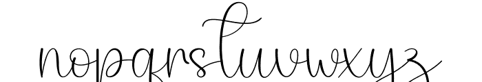 Busines Signature Font LOWERCASE