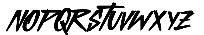 Buster Brush Font UPPERCASE