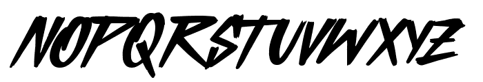 Buster Brush Font LOWERCASE