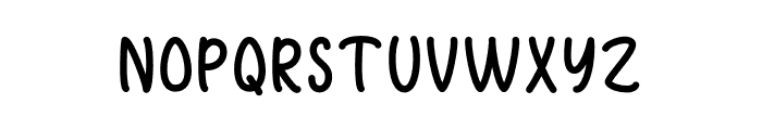 Buter Display Font LOWERCASE