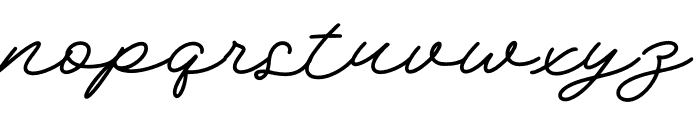 Buter Silver Script Font LOWERCASE