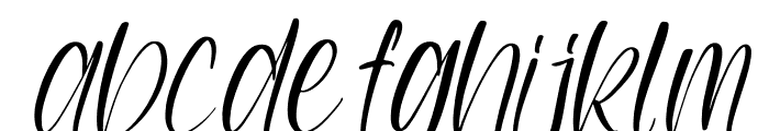 Buterfree Italic Font LOWERCASE