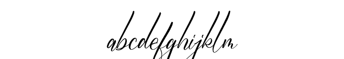 Buthernyla Delmond Italic Font LOWERCASE