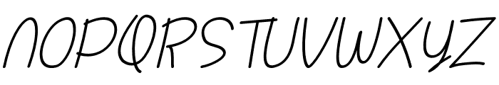Buttely Italic Font UPPERCASE