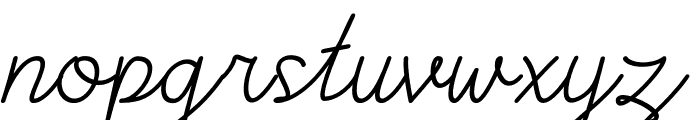 Buttely Italic Font LOWERCASE
