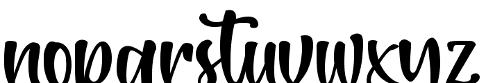 Butter Carney Font LOWERCASE