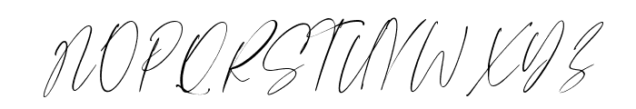 Butter Signature Regular Font UPPERCASE
