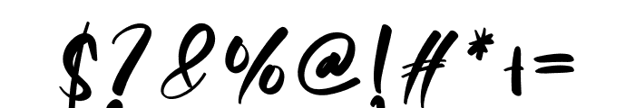 Butter Signature Font OTHER CHARS