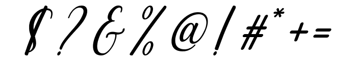 Butterflies Italic Font OTHER CHARS