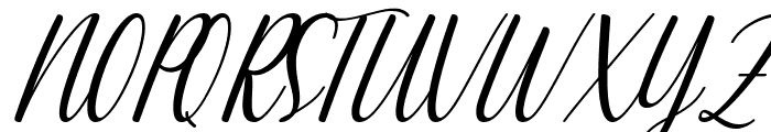 Butterflies Italic Font UPPERCASE