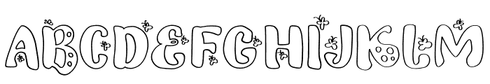 Butterfly-1 Regular Font UPPERCASE