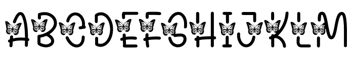 Butterfly 1 Font UPPERCASE