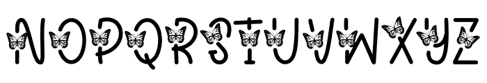 Butterfly 1 Font UPPERCASE