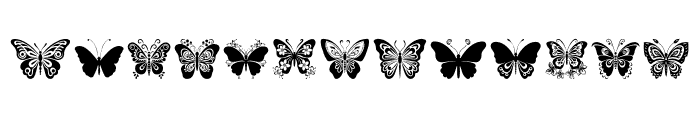 Butterfly Chic Regular Font UPPERCASE