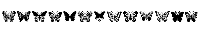 Butterfly Chic Regular Font UPPERCASE