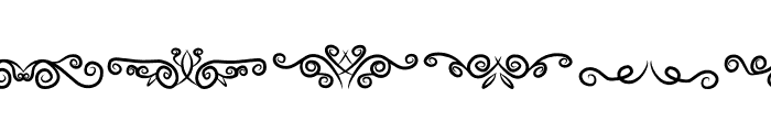 Butterfly Divider Font UPPERCASE