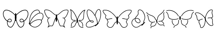 Butterfly Doodle Font OTHER CHARS