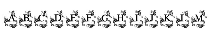 Butterfly Embrace Font UPPERCASE