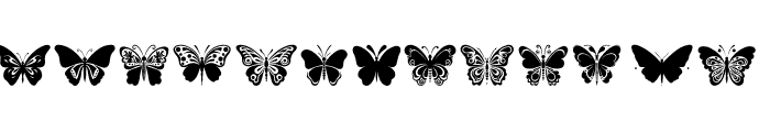 Butterfly Fusion Regular Font UPPERCASE