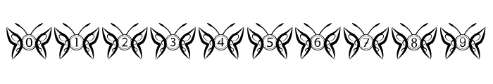Butterfly Gold Monogram Font OTHER CHARS