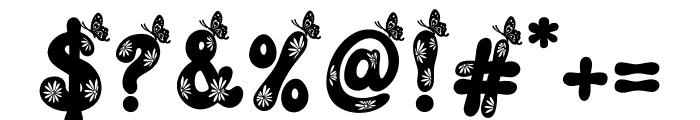 Butterfly Groovy Font OTHER CHARS
