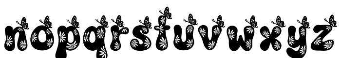 Butterfly Groovy Font LOWERCASE