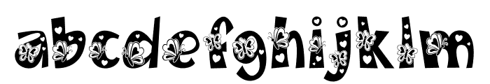 Butterfly-Heart Font LOWERCASE