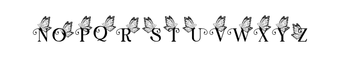 Butterfly Logos Font UPPERCASE