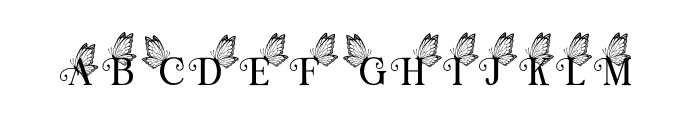 Butterfly Logos Font LOWERCASE