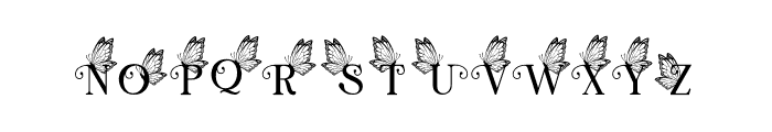 Butterfly Logos Font LOWERCASE