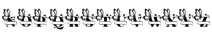 Butterfly Monogram Regular Font LOWERCASE