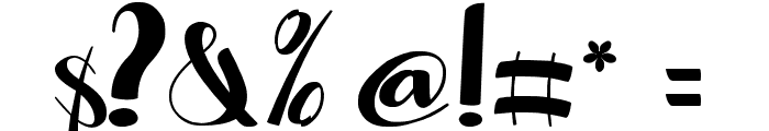 Butterfly Script Font OTHER CHARS