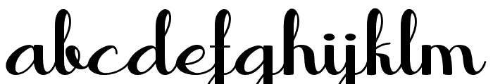 Butterfly Script Font LOWERCASE