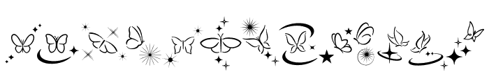 Butterfly Spark Font UPPERCASE