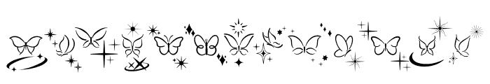 Butterfly Spark Font UPPERCASE