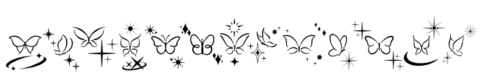 Butterfly Spark Font LOWERCASE