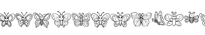 Butterfly Spring Font UPPERCASE