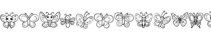 Butterfly Spring Font LOWERCASE