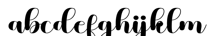 Butterfly Tumbler Font LOWERCASE