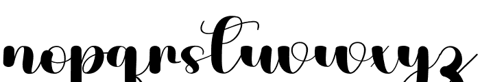 Butterfly Tumbler Font LOWERCASE