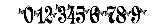 Butterfly flowers Font OTHER CHARS