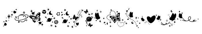 Butterfly inlove Font LOWERCASE