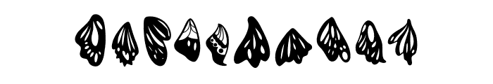 Butterfly wings Font OTHER CHARS