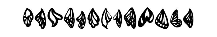 Butterfly wings FONT