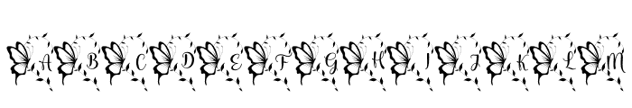 ButterflyCoupleMonogram-Reg Font UPPERCASE